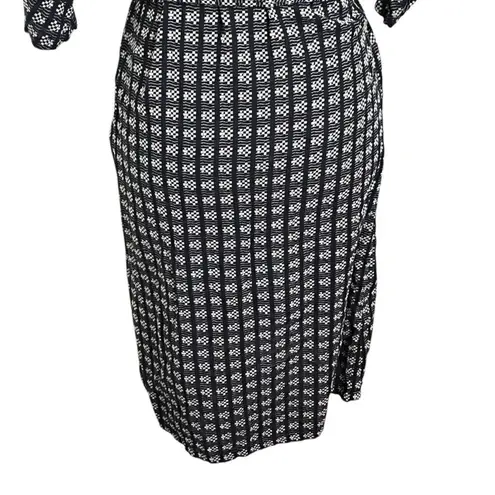 Ace & Jig Belted Midi Dress Women’s Size Small Black White Cotton Lightweight
