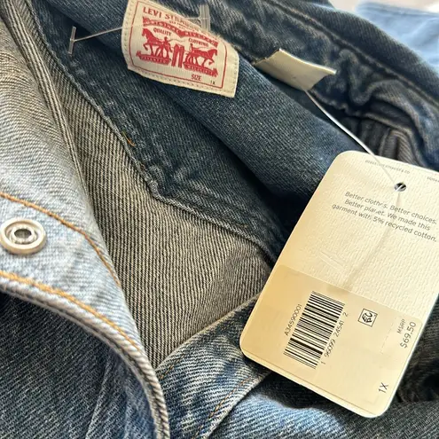 Levi's NWT LEVI’S Dylan Oversize Western Indigo Denim Jacket Shirt  Stonewash