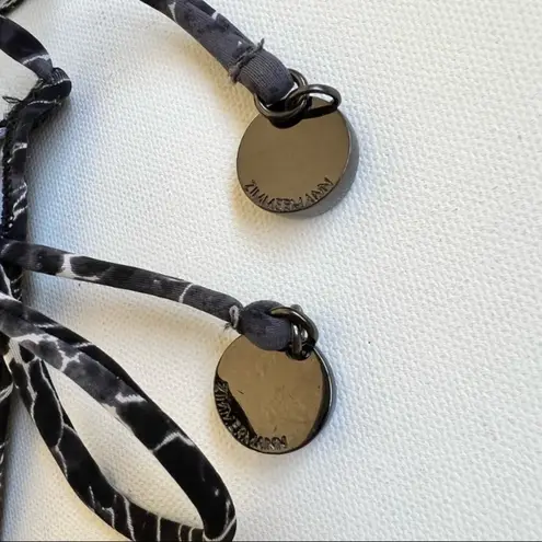 Zimmermann Halter High Neck Marble Bikini black RARE