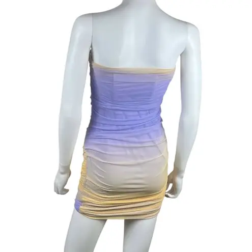 ZARA  Ombré Mesh Strapless Mini Dress - Image 7