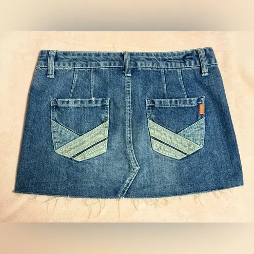 American Eagle  Distressed Mini Denim Skirt