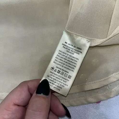 Moulinette Soeurs Anthropologie () Sequin V-Neck Swing Blouse Sz 6 $118