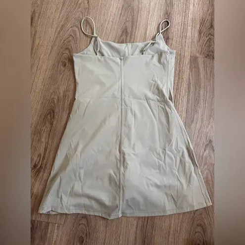 Elodie Beige Slip Dress - Size Small | Minimalist Spaghetti Strap Mini