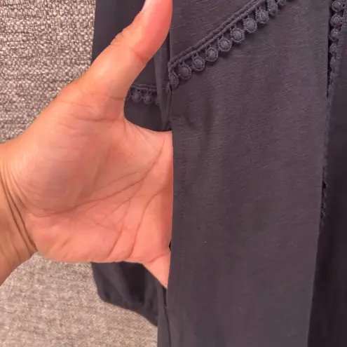 Coolibar Womens Dress Size XS UPF 50 Peasant Summer Boho Travel Sea Sustainable Black