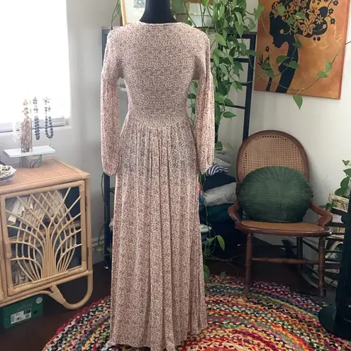 Free People  Intimately Kadence Dusty Floral Open Front Kimono Maxi Duster Robe