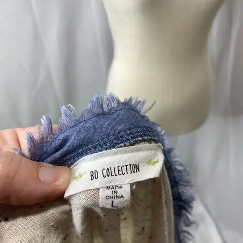 BD Collection chic boho l/s top size large