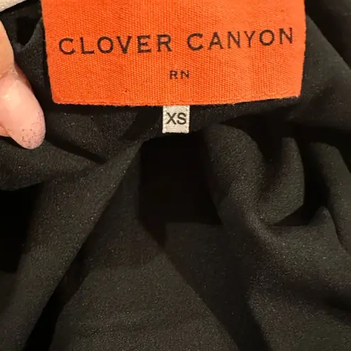 Clover Canyon BLACK SLEEVELESS PRINT DRESS XS