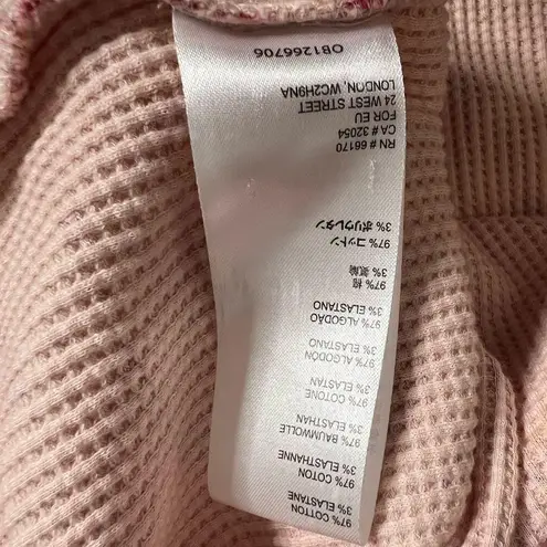 Pilcro Anthropologie Moira Pullover Thermal Pullover Small Women’s Red Motif