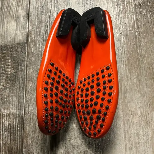 Tod's Vibrant Orange Women's Moccasins EUR Size 35=US Size 5