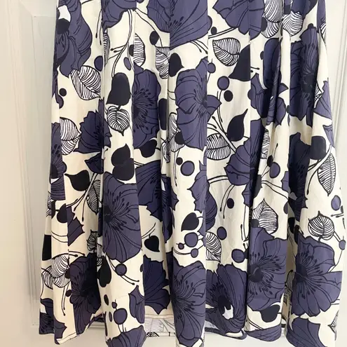 Kay Unger Floral Strapless Dress Waistband Detail 8 Lined Garden Party Aesthetic