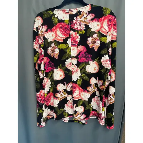 Bold Elements Plus Womens Square Neck Long Sleeve Blouse XXl b54