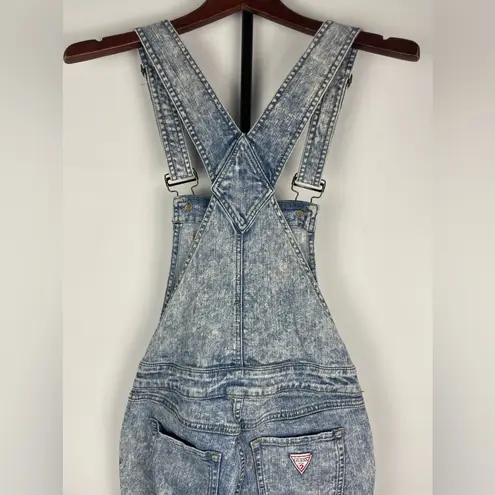 Guess  Jeans Blue Acid Wash Skinny Denim Overalls Pants