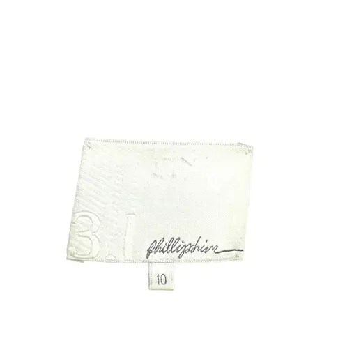 3.1 Phillip Lim Shift Dress Short Sleeve 3D Flower Neckline Brown Size US 10