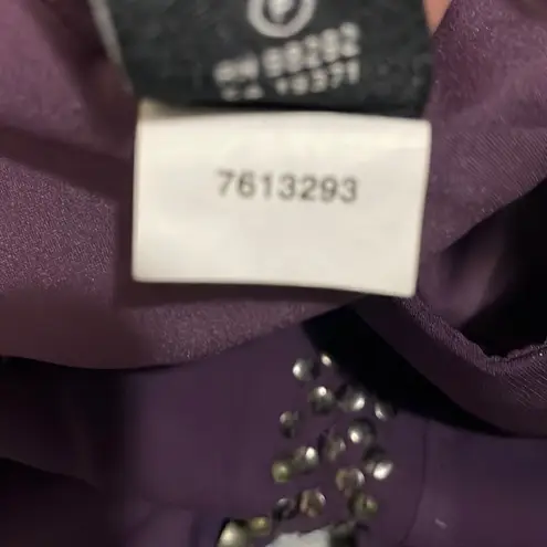 Tibi Silk Studded Mini Skirt Purple Size 6