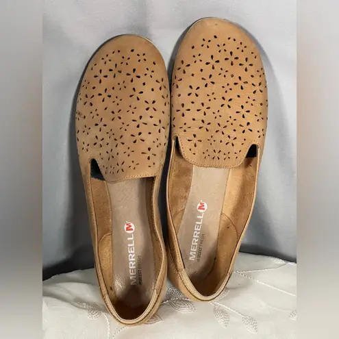Merrell Brown Sugar Performance Footwear Women’s Shoes Flats Slip On Leather 9.5