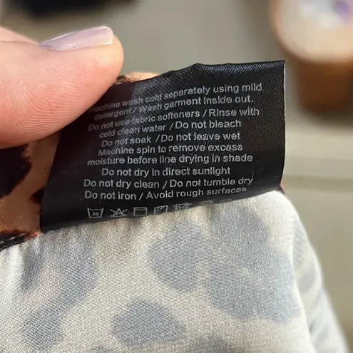 Summersalt ‎ Leopard wrap midi skirt size small - Image 6