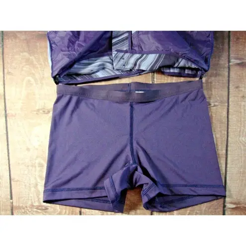 Nike Golf Women's Hyper Speed Skort Purple Black Stripe Tech Skirt w/ Shorts