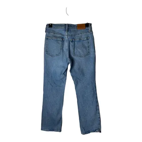 J Crew Jeans Women 25 Blue Medium Wash Distressed Denim Demi Boot Crop Preppy