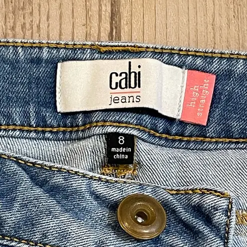 CAbi  High Straight Jeans - size 8