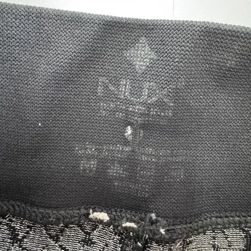 Nux Leggings Womens Small Black Gray Snake Print Vesper Capri High Rise Pants