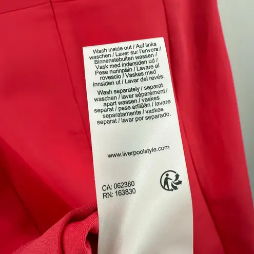 Liverpool Los Angeles Dress Size 6/28 NWT Tulip Sleeve Sheath Pink Punch Office