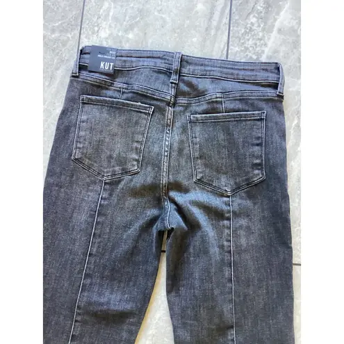 Kut From The Kloth  Reese High Rise Ankle Straight Leg Jeans Gray Size 10