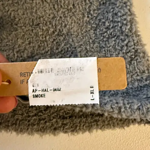 SKIMS NWT Cozy Knit Halter Top Tie Neck Bralette in Smoke Gray NWT Size L XL