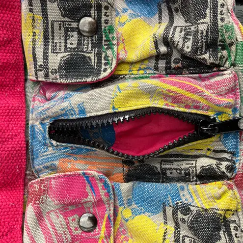 Y2K boombox radio print crossbody bag 2000s indie loud eclectic retro streetwear