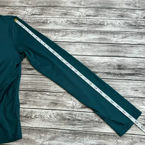 Zobha Women's Twist Front Long Sleeve Athletic Tee T Shirt Dark Teal L LG Large