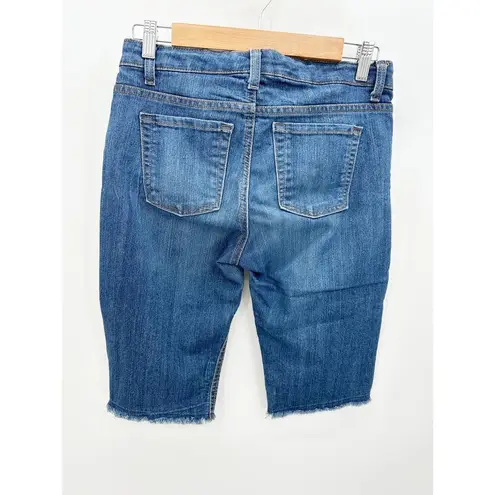 Jones New York  Bleecker Cruise Classic Stretch Blue Jean Shorts Women's Size 8