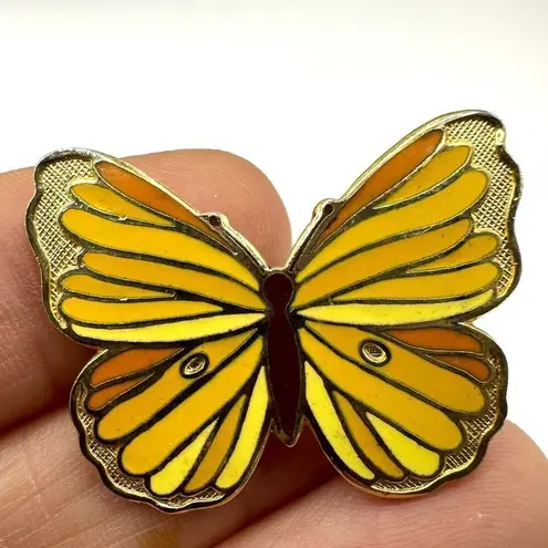 Hallmark Vintage yellow butterfly pin