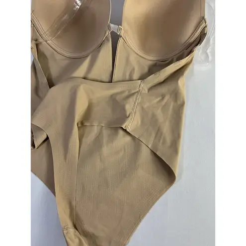 Backless Strapless Bra Bodysuit Clear Strap Seamless Faja Shapewear XL