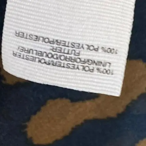 Rachel Roy Tan Black Animal Leopard Print Sleeveless Button Up Shirt Tank Top S