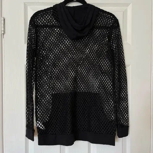 None Rock <3 Rose Couture Fishnet Hoodie - Size S