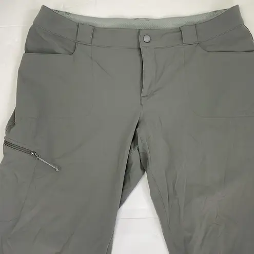 Eastern Mountain Sports Green Grey Hiking Pants 12-S