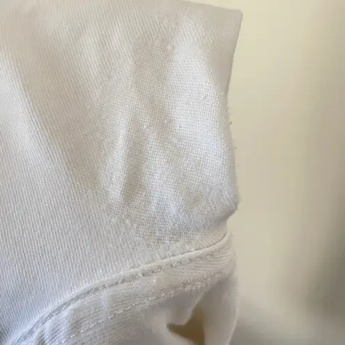 Mother Denim The Looker Glass Slipper White Jeans in Size 28