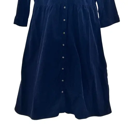 Croft & Barrow Corduroy Dress Navy Blue Large