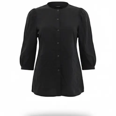Miu Miu Vintage Black Button-Up Blouse
