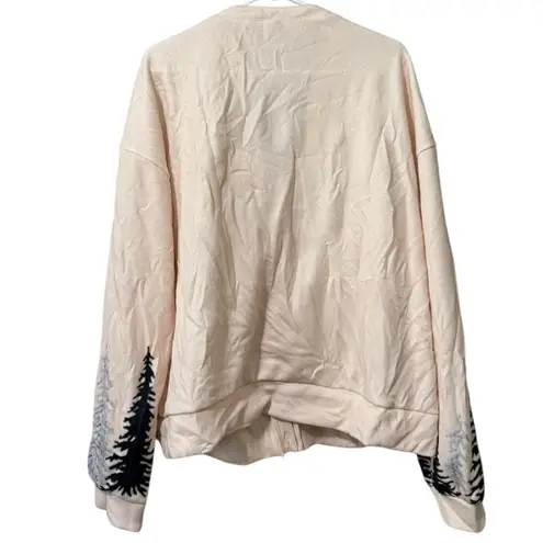 Folklore Women Long Sleeve Cardigan Sweater Size 2XL Forest Button Down Front