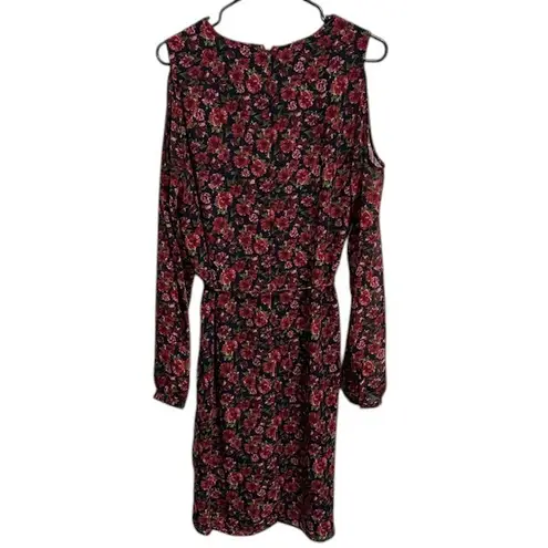Ralph Lauren Lauren  Floral Dress Cold Shoulder Long Sleeve Party‎ Size 12