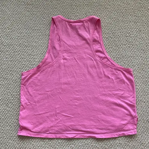 Outdoor Voices  Everyday Muscle Tank Top Bubblegum Pink Size Medium Cotton EUC