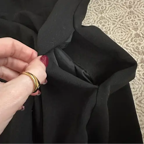 Black Halo  Black Half Sleeve Fit And Flare Dress