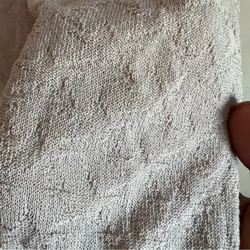 Animo Solei Made In Italy Mauve Beige Equestrian Long Sleeve V Neck Sweater