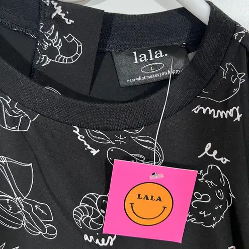NWT Dressed In Lala Never Too Much Oversized Dress Zodiac Love Sz Large Black