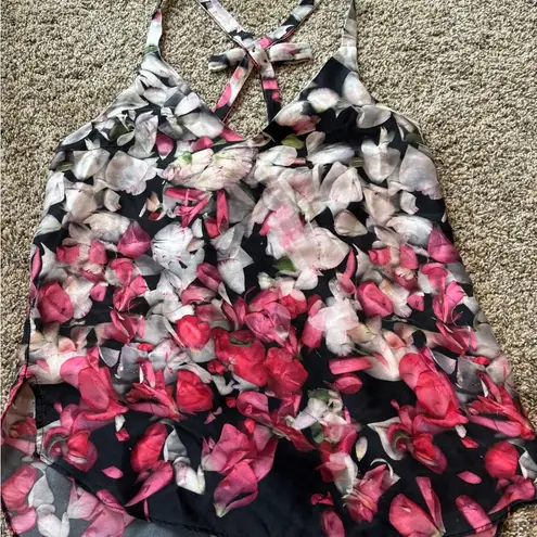 Amanda Uprichard 100% Silk Racerback Bow Tank