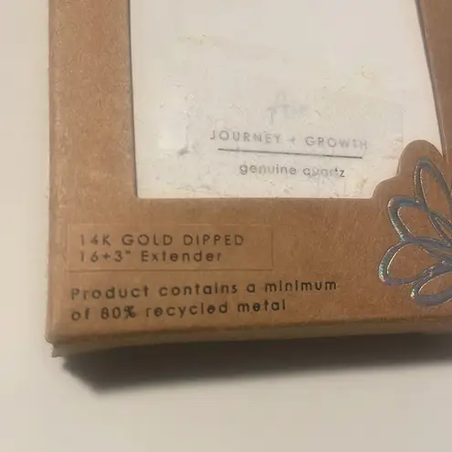 Bella Uno Bellissima Air Element Journey + Growth 14K gold dipped Necklace New