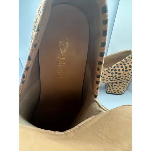 Journee Collection Jolimall cheetah print ankle Boots Size 7 Brown Black