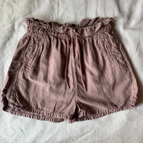 BDG Urban Outfitters  Dusty Pink Paper Bag Shorts Size Small