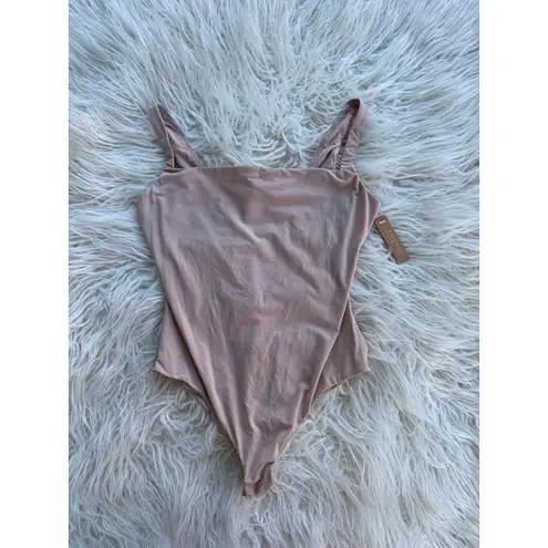 SKIMS Fits Everybody Square Neck Bodysuit Mica Size Medium