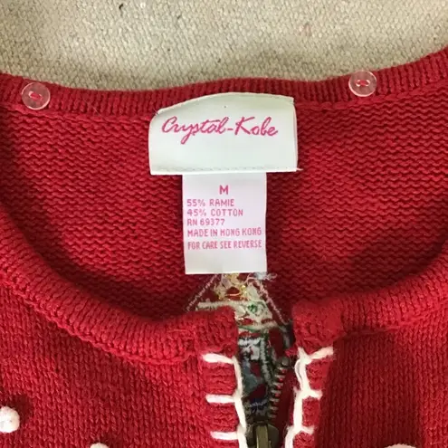 Crystal Kobe Vintage Christmas Sweater Women Sz. Med